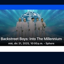 Backstreet Boys Tickets Concert, Have 2 Entrances 