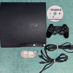 SONY PLAYSTATION 3 PS3 CONSOLE WITH VIDEO GAME & CONTROLLER