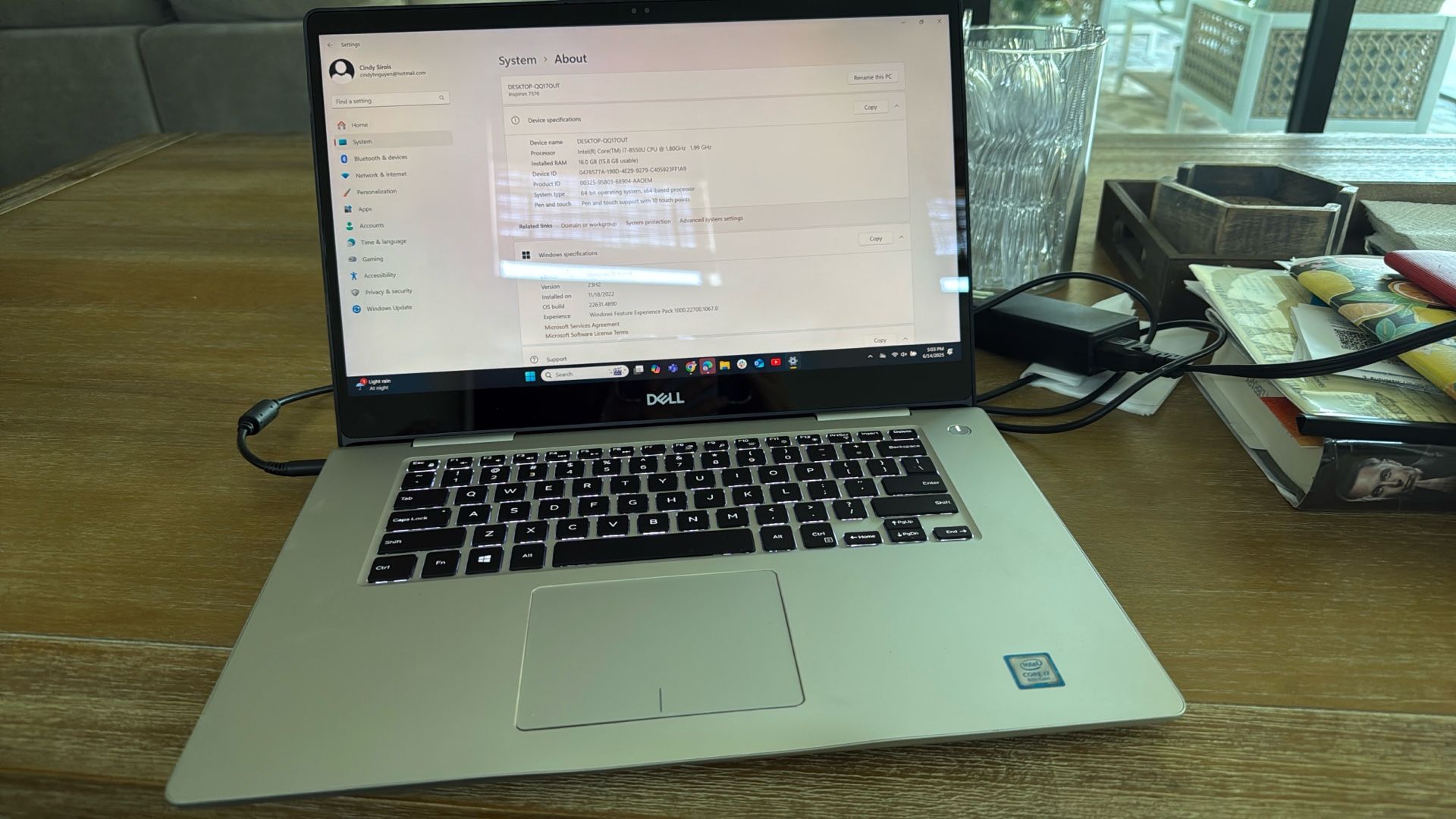 Dell Inspiron 7570 Laptop used