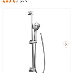 MOEN 5-Spray 30 in. Eco-Performance Wall Bar with Handheld Shower in Chrome