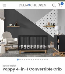Delta convertible crib