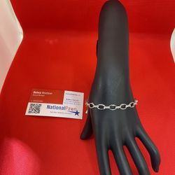 10KT White Gold Diamond Bracelet 