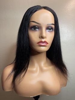 14” Straight Human Hair Wig