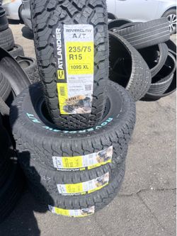 235/75/15 Atlander  #4 New Tires Mount & Balance // Set De 4 Llantas Nuevas Instaladas Y Balanceadas
