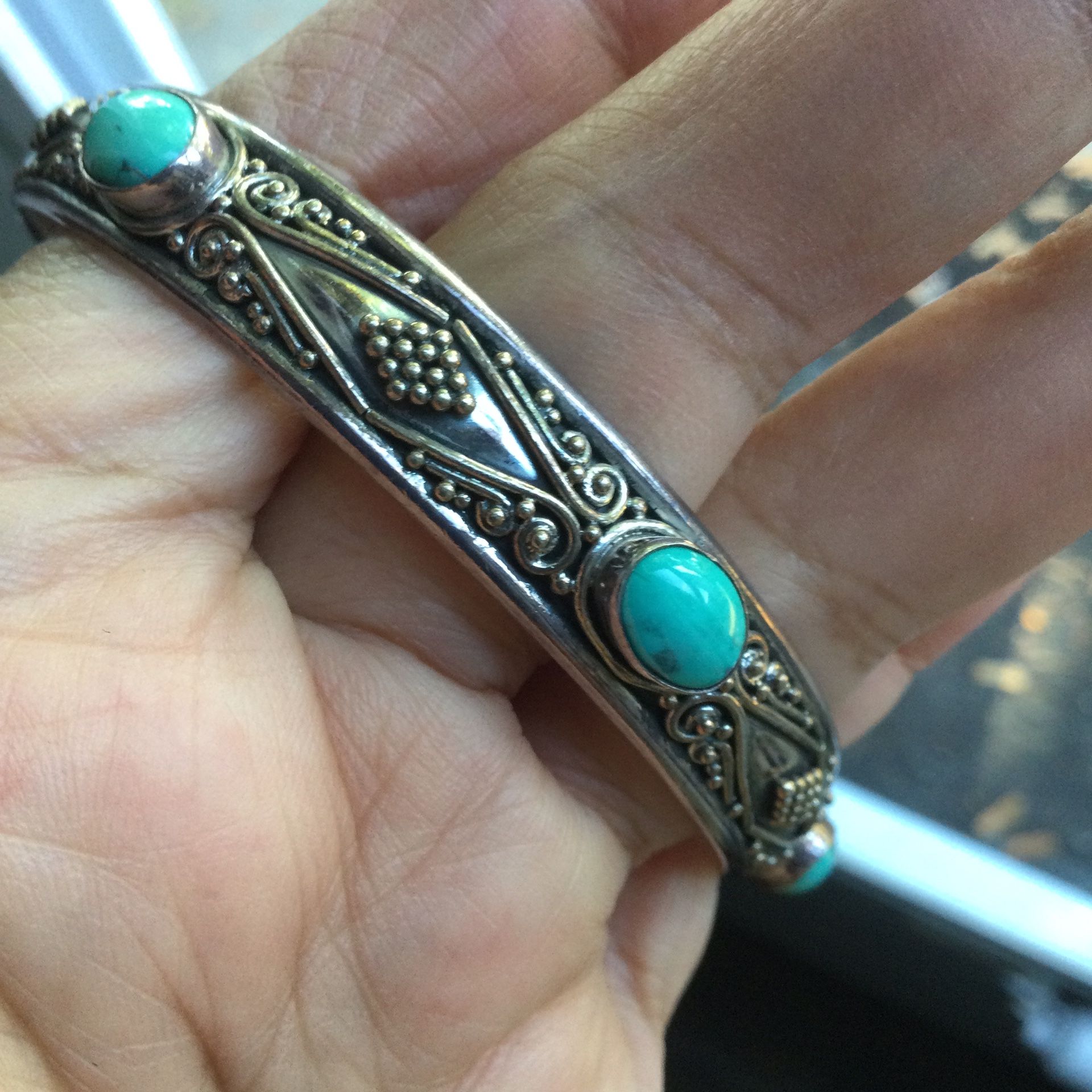 925 BA Sterling Silver Bangle