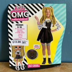 HALLOWEEN LOL SURPRISE ALT GRRRL KIDS SIZE MEDIUM 8-10 COSTUME