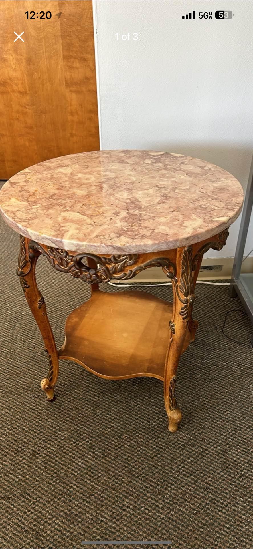 Vintage Table Round Furniture