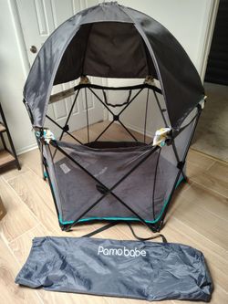 Pamobabe Playpen with Canopy