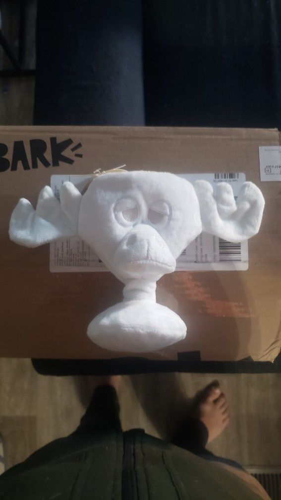 Bark Box Christmas Vacation Moose Mug Dog Toy