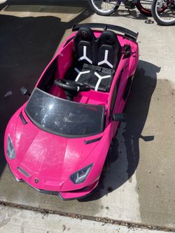 Pink Lamborghini for kids