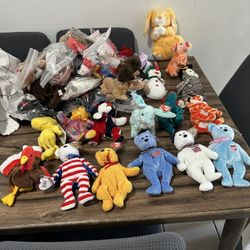Vintage 1996 To 2002 Ty Beanie Baby Turkey Stuffed Animal, Toys 59 Pieces