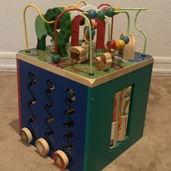Wooden Activity cube