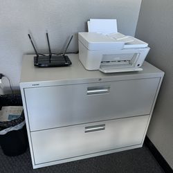 Large 2 Drawer Filing Cabinet With Key