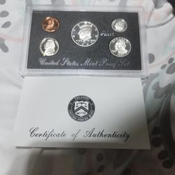 1998 Silver Proof Set United States Mint