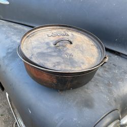 Large Cast-Iron Pot,LODGE USA 14CO.