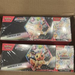 Pokemon Prismatic Evolutions Booster Bundle + Surprise Box Sam's Club Bundle