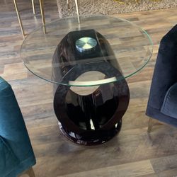 Glass Top End Table 