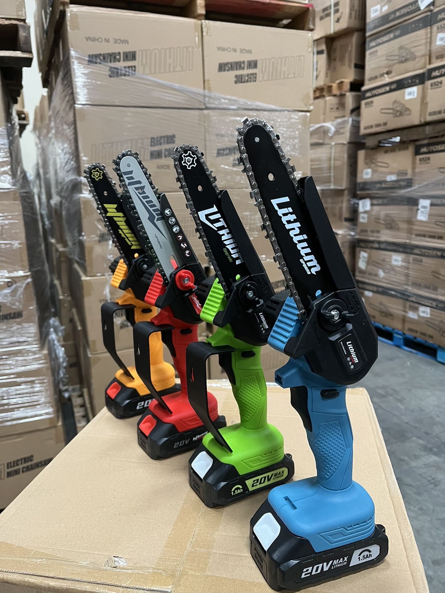 Mini Chainsaw 6 in. with 2 Batteries, Cordless Compact Handheld