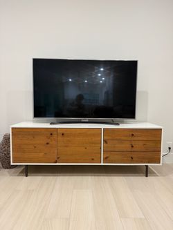 Reclaimed Wood + Lacquer Media Console