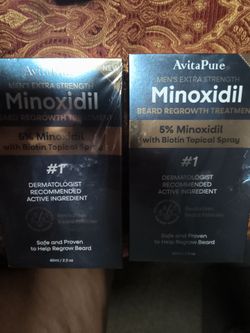 AvitaPure 5% Minoxidil Beard and Hair Regrowth Spray x2