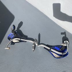 Motorcycle Hands Guard With Retractable Mirrors 