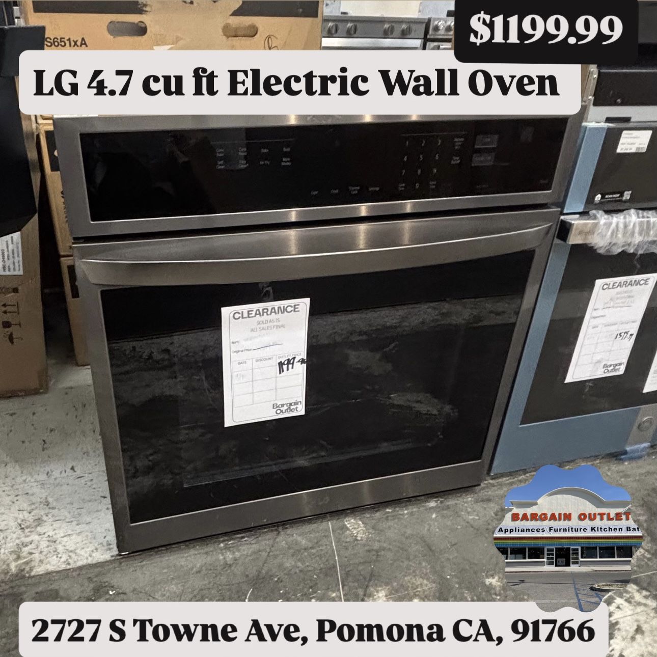 LG 4.7 Cu Ft Electric Wall Oven