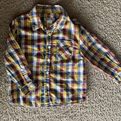 3T Toddler Boys Long Sleeved Button Down Shirt from Cherokee