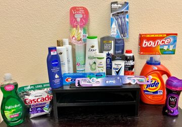 $75 - all brand New 20 items - unexpired Essentials Personal care and laundry bundle- Temecula  Cash only. Door pick up. Temecula near the mall