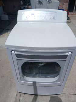 LG white dryer