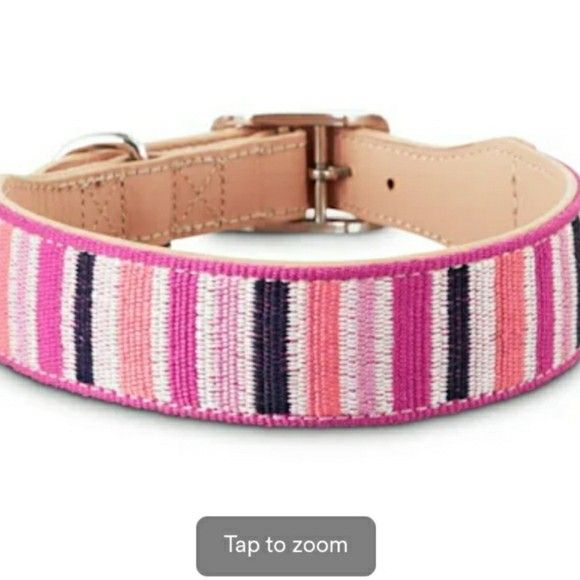 NWT Bond & Co. Sorbet Striped Dog Collar-Small