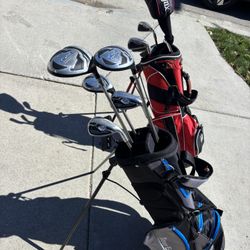 Junior, Right Handed Golf Clubs With Bags