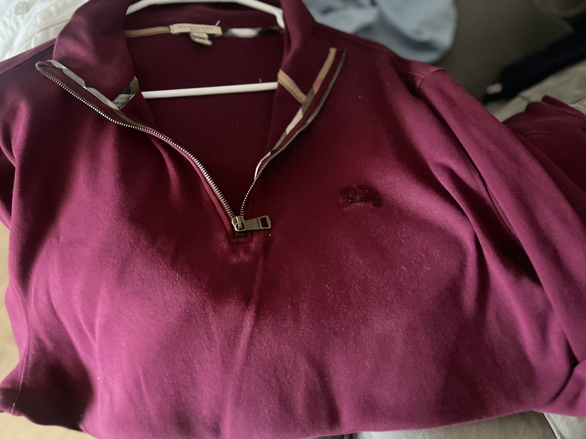 Authentic Burberry Men Sweatshirt Size XL (xxl) Used Once