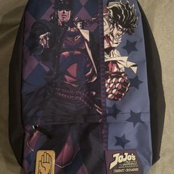Jojo’s Bizarre Adventure Stardust Crusaders Jotaro Kujo & Star Platinum Backpack 