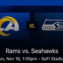 Rams Vs Seahawks. 