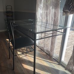 Glass table set