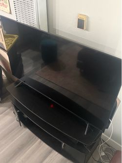 55” Roku Hisense TV with TV Stand
