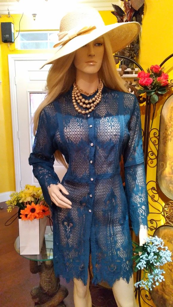 Vintage Coleen Lopez Laced Tunic. Size L