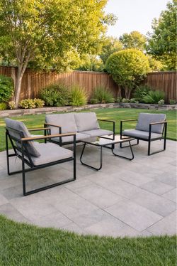 4-Piece Outdoor Patio Conversation Set