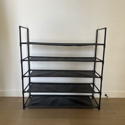 Shoe rack, 5 tier shoe organizer, fits 20 shoes