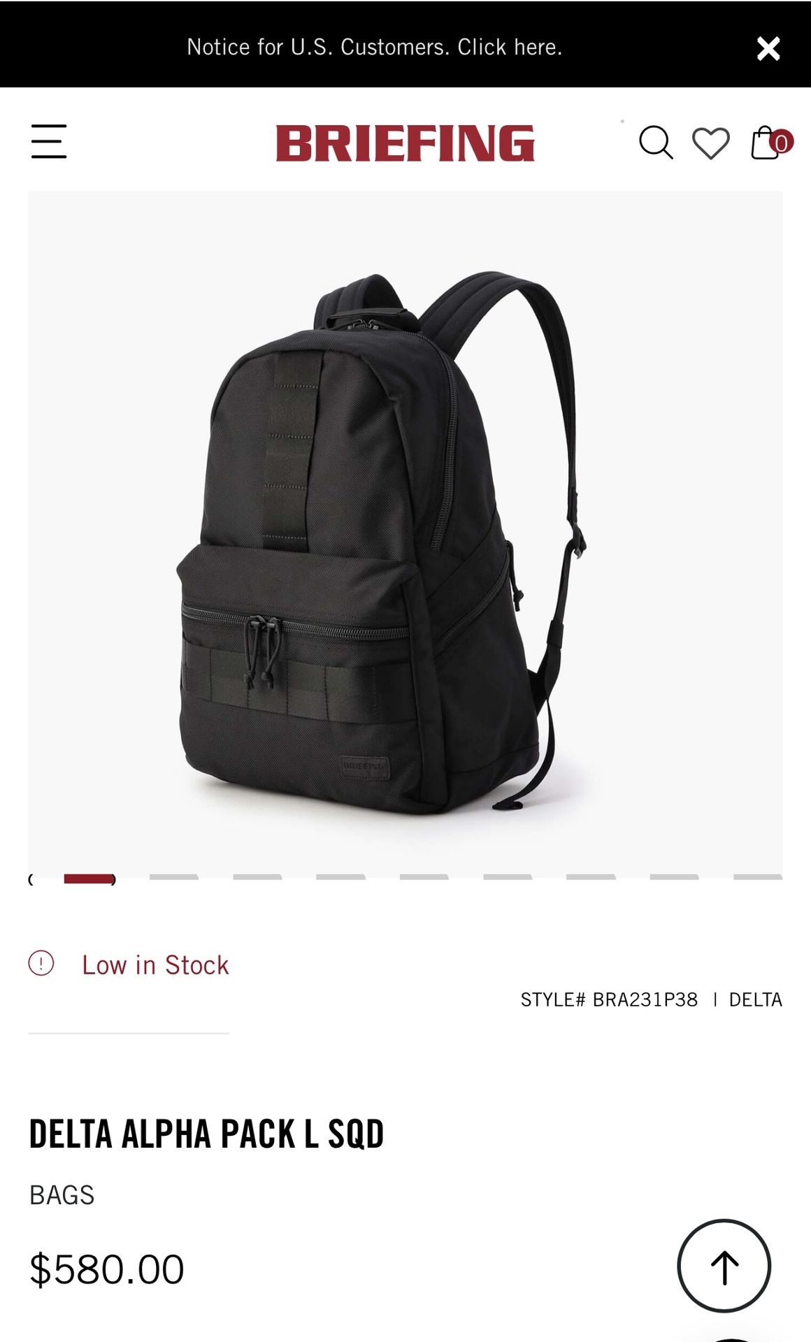 Briefing DELTA ALPHA PACK L SQD Backpack