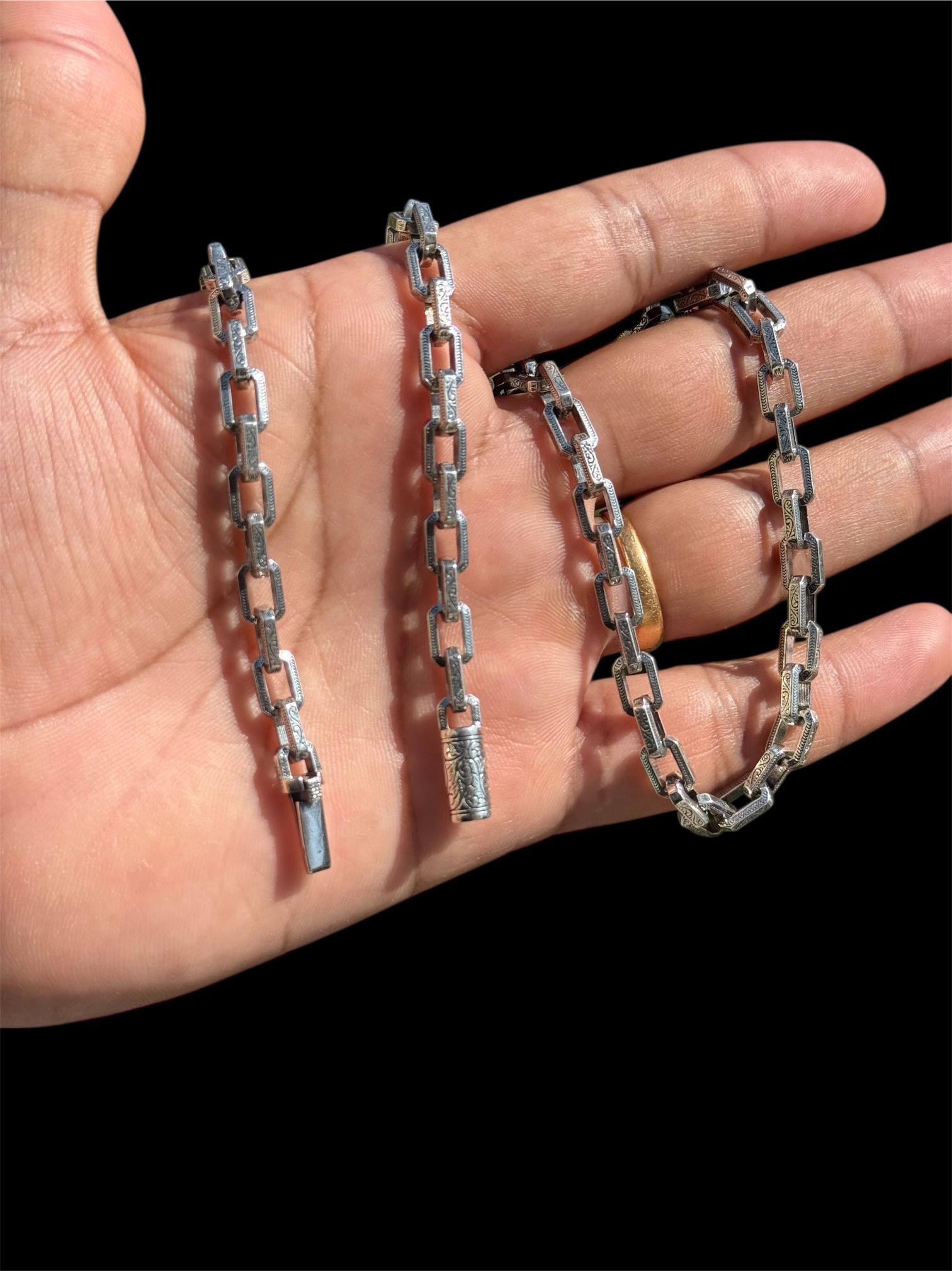 Handmade 925 Sterling Silver Box Link Chain 22" | 52g Turkish Design