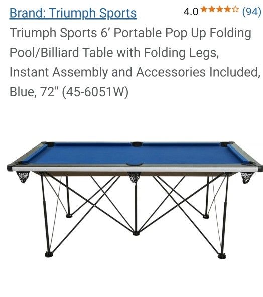 Portable Pool Table