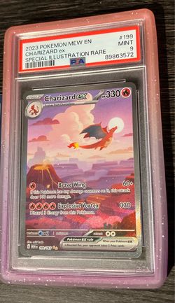 151 Charizard PSA 9 with guard