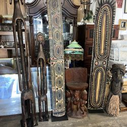 Large African Wood Carvings 