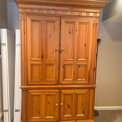 Solid Wood Wardrobe closet - 7ft Tall