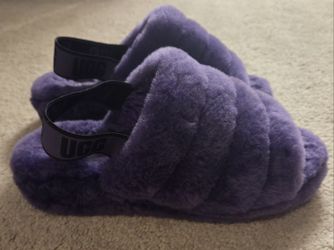Purple UGG Slippers, Size 8