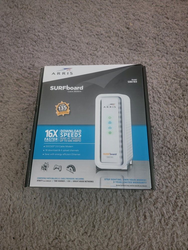 ARRIS SURFboard Cable Modem, White