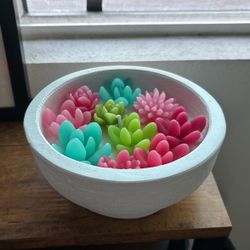Succulent Candle