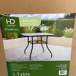 New Outdoor Dining Table