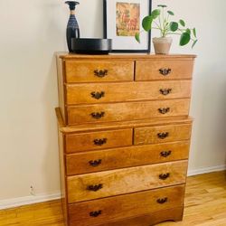 Vintage Real Wood Dresser 